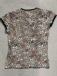 Glimmora 女士数码印花修身短袖T恤 - 彩色 - 查看 2