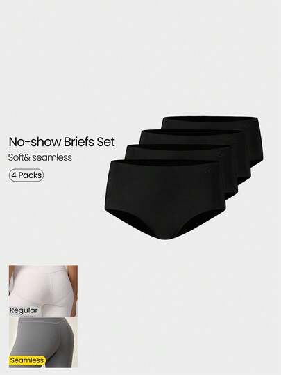 GLOWMODE 2 paquetes de ropa interior sin costuras de cintura media, transpirable y que absorbe la humedad, de cobertura total y sin marcas, para uso diario y entrenamiento