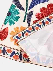 Travachic KIDS Bộ đồ đi nghỉ mát thanh lịch dành cho bé gái tuổi teen: áo tay ngắn in hoa và quần short cạp chun. - Nhiều màu - Xem 6