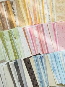 1 Pack 50 Sheets Assorted Vintage Material Paper Personalized Collage Card Material Creativity Hand Account Design Paper Aesthetics Notebooks Art Journaling Office & School Supplies - 1 Package - View 11