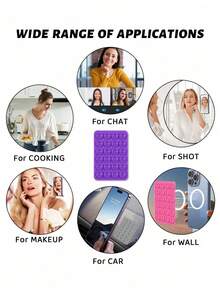 1 Pc 24 Pcs Silicone Single-Sided Suction Cup, Self-Adhesive, Multi-Purpose Phone Suction Cup, Can Be Adsorbed On Walls, Desktops, Glass, Serving As Phone Stand, Tablet Expanded Stand, Suitable For Car, Leisure, Office - Multicolor - View 5