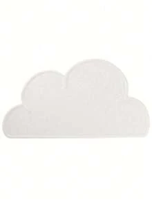 1件装宠物喂食垫，防水、防滑、防漏，适用于宠物碗，易于清洁，防溢漏，宠物喂食餐垫，防水防滑边防漏宠物碗餐垫，云朵餐垫，创意可折叠隔热垫，防水、耐热、防滑餐桌隔热垫 - 白色 - 查看 3