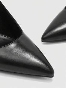 CUCCOO BIZCHIC New Versatile Pointed Toe High Heels For Women Spring Shoes - Graphite Black - View 7