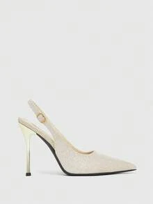 CUCCOO SZL 女士高跟鞋 - 四方金色 - 查看 2