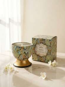 Cirelle شمعة معطرة طويلة الاحتراق وخالية من الدخان - حامل حديدي عالي القاعدة لعطر المنزل، هدية استرخاء متعددة الغرف للأعياد والمناسبات - روائح متعددة - مشاهدة 5