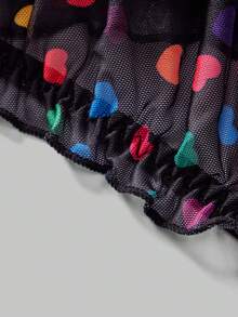 Men's Ruffled Heart Mesh Sexy Briefs - Multicolor - View 6