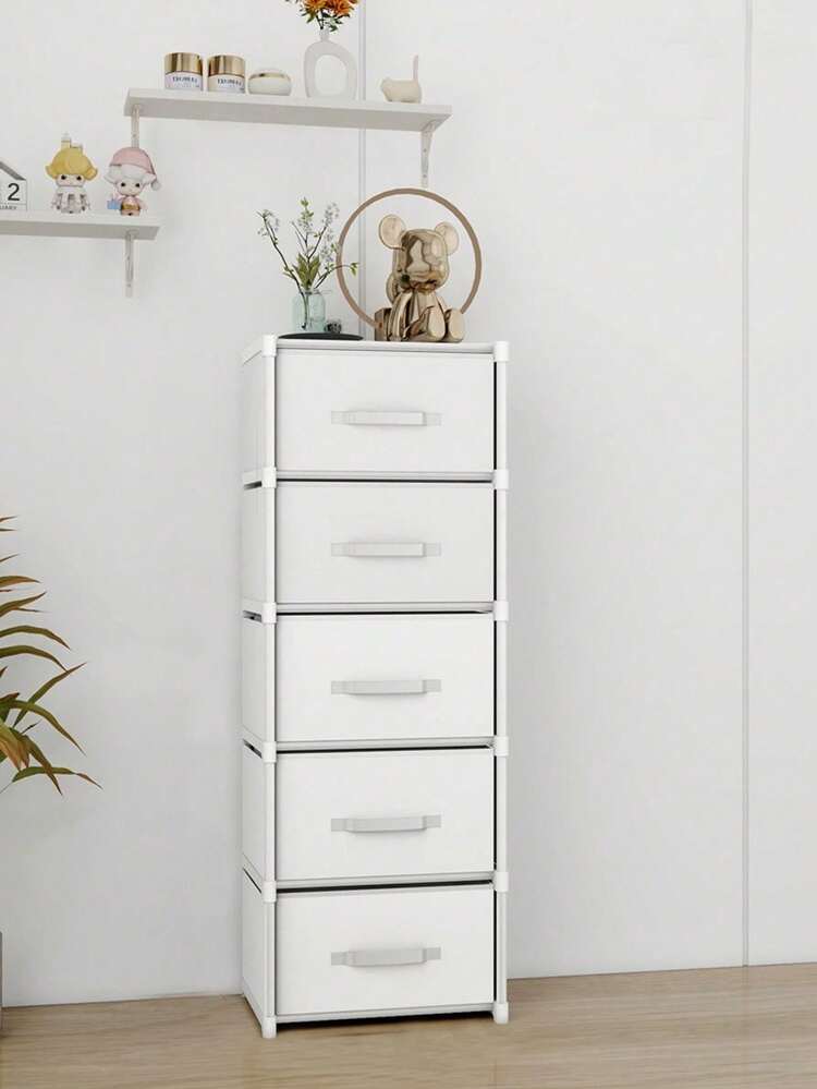 Armario; Armario portátil, Organizador de armario, Suministros decorativos de otoño para el hogar. Multifuncional, disponible en tamaño mediano, gabinete de almacenamiento con cajones, armario a prueba de polvo, estantes, estante para zapatos, gabinete para zapatos, soporte de exhibición independiente, de fácil montaje, estantería de pie, estantería - Multicolor - Añade 6