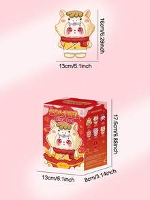 POKOJA LAND Blind Box (Non-Plush Filling)6 Regular Editions + 1 Hidden Lunar New Year Horse-Themed Mystery Box, Cute Collectible Figurines Featuring Traditional Chinese Festival Elements, Red Lanterns, Spring Festival Couplets, Firecrackers And Tea Pots Decorations, Perfect Home Decorations, Tabletop Display Items, Unique Party Gifts, Thoughtful Holiday Presents For Friends, Family, Collectors, Teenagers And Adults. - Tide play blind box - View 5