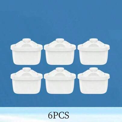 6个备用滤芯，适用于您的净水壶。这些滤芯兼容大多数净水壶，并采用多级过滤系统。我们建议每两个月更换一次，以享用高品质饮用水。