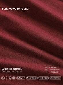 GLOWMODE 26" Softy Velvaire Super Soft Switch Back 2-Way Wear Bodysuit Low Impact Yoga Pilates Studio Daily Casual Wear Removable Cups - Burgundy - View 5