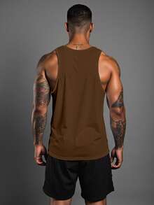 Sport MetroGents 3 áo tank top thể thao nam màu trơn cổ tròn, kiểu dáng thường ngày, thích hợp tập luyện, chơi bóng rổ hoặc tập gym. - Nhiều màu - Xem 2
