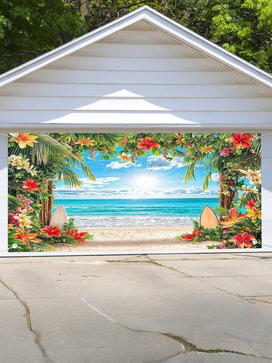 1pc Photo Prop, Birthday Party Backdrop, Decorative Hanging Cloth - Multicolor - View 1