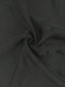 Elenzga Plus Size Chinese Style Lace Jacquard Waist Fit And Flare Dress, New Year Collection Plus Size Club Dress Plus Size Goth Dress Sexy Plus Size Dress Plus Size Cocktails Dress Black Lace Dress Plus Chinese New Year Chinese New Year Plus Size Corset Dress Plus Size Black Elegant Dress Black Party Dress Qipao Dress Lace Insert Dress Cheongsam Dress Chinese Style Dress - Black - View 6