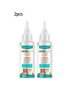 1pc/2pcs Pet Ear Cleaning Solution For Dogs And Cats - Multicolor - View 7