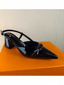 CUCCOO BIZCHIC Sandalias de tacón alto versátiles con talón grueso para damas - Negro - Ver 7