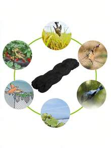 1 Pc Set Of Bird Net, Plastic/Nylon Bird Repellent Net, Trap For Protecting Crops, Ponds, Fishing Nets, Fruit Trees, Flowers, Gardens, And Pest Control Tools. - Black - View 4