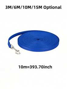 1pc Pet Leash. Sturdy And Durable, Suitable For Long Walks. Comes With A High-Quality Hook, Durable, Bite-Proof, And Rust-Proof; Suitable For Small, Medium, And Large Dogs. - Blue - View 6