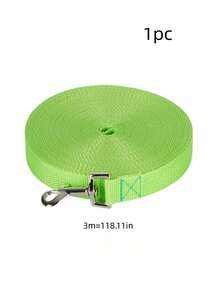1pc Pet Leash. Sturdy And Durable, Suitable For Long Walks. Comes With A High-Quality Hook That Is Durable, Bite-Proof And Rust-Proof; Suitable For Small, Medium, And Large Dogs - grass green - View 2