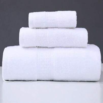 Juego de 3 toallas de algodón premium: 1 toallita de mano, 1 toalla de mano, 1 toalla de baño, de secado rápido, transpirables y muy absorbentes, toallas ultra suaves ideales para uso diario en color gris