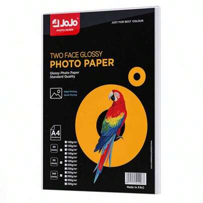 50 ورقة ورق صور ذو وجهين عالي اللمعان متوافق مع طابعات الحبر 8.3 * 11.7 بوصة بوزن 140/160/180/200/260/300 جرام