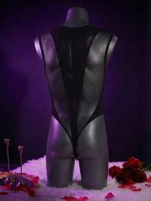 WENEZON 男士魅力队列内衣，2025年欧美流行款式 - 黑色 - 查看 2