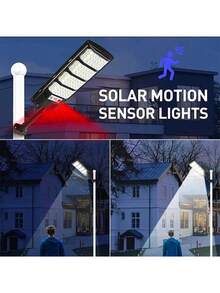90000LM Ultra Powerful Solar Light 400W High Power Floodlight With Inductive Courtyards Wall Lamp Waterproof Outdoor Lights - Black - View 7