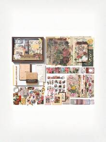 Sweet Moments Stationery Gift Set, Including Notebook, Stickers, Washi Tape, Pen, Birthday, Ins Style Gift - Multicolor - View 15