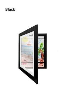 2件套艺术相框，磁吸式前开可更换相框，适用于海报、照片、绘画、图像展示、家居和办公室装饰、墙面悬挂，适合情人节和新年装饰。 - 多色 - 查看 10