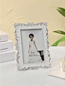1/2-PCS Carved Plastic Photo Frame; Picture Random - Multicolor - View 7
