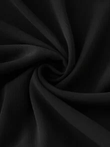 SHEIN Franclia 女士黑色碎花哈伦裤，宽松休闲灯笼裤，春夏款 - 黑色 - 查看 6