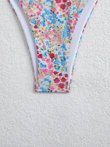 Swim Mod Bộ 2 món bikini nữ họa tiết hoa ngẫu nhiên nhiều màu sắc dễ thương dành cho kỳ nghỉ hè ở bãi biển. - Nhiều màu - Xem 6