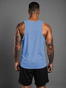 Sport MetroGents 3件装男士纯色圆领休闲运动背心健身上衣背心套装基础款T恤篮球服男士连帽衫 - 彩色 - 查看 2