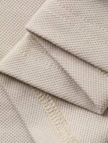 DAZY Printed Letter V-Neck Raglan Long Sleeve Loose Women's Nightgown, Women's Loungewear Dress - Apricot - View 9