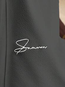 SUMWON Men's Regular Fit Short Sleeve Textured Crew Neck T-Shirt Casual Summer Everyday Basic Top Plain - Grey - View 5