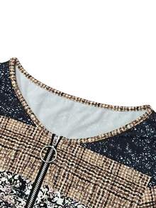 EMERY ROSE Women's Retro Striped Print Short Sleeve T-Shirt - Multicolor - View 6