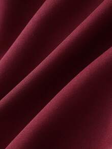 Franclia 优雅酒红色短裤，配腰带，夏季正式办公短裤 - 酒紅色 - 查看 5