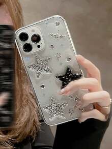 Funda de teléfono con decoración de estrella compatible con teléfono, resistente al agua, a los golpes y a los arañazos - Multicolor - Ver 7