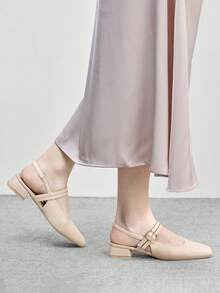 CUCCOO BIZCHIC 女士经典黑色平底休闲通勤鞋，圣诞节必备 - 中杏 - 查看 5