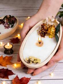 1pc Ship Shape Candle Jar Silicone Molds Oval Boats Cement Plaster Flower Pot Mold Concrete Wax Box Candle Tray Mould Home Decoration Crafts - White - View 2