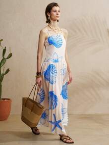 Airaco Đầm hai dây in họa tiết thời trang, đầm đi biển. - Nhiều màu - Xem 4