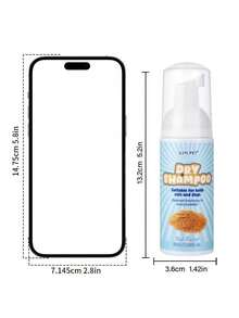 1PC/2pcs Oxidative Dog And Cat Shampoo, No-Wash Formula, Long-Lasting Deodorizing And Shampooing,3-In-1 Pet Grooming,Contains Oat Extract, Suitable For All Ages, Dog Shampoo, Sleek Bottle Design, Natural Ingredients. - Multicolor - View 2