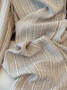 SHEIN Franclia Women's Casual Wide Leg Pants, Women's Striped Fashion Versatile Pants - Multicolor - View 4