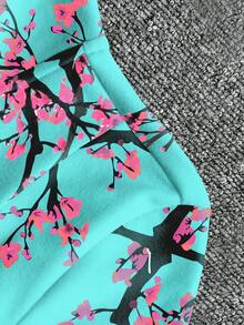 Glimmora Y2K风格花卉标语印花抓绒外套，时尚休闲运动拉链修身长袖女式外套，适合户外旅行，礼品 - 彩色 - 查看 6