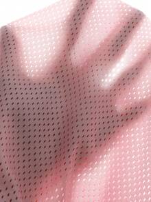 SHEIN Young Girl Knitted Numeric Pattern V-Neck Casual Cropped T-Shirt Girl Summer Set 6t Sets Kids Pink Pink Jersey For Girls Girl Pink 2 Pieces Set Girls Street Wear Sets - Pink - View 9