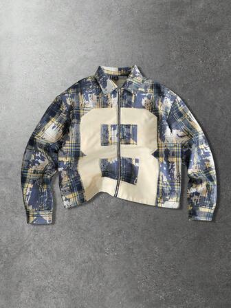 Chemise à manches longues brodée pour hommes, convenant pour un port quotidien, printemps/été