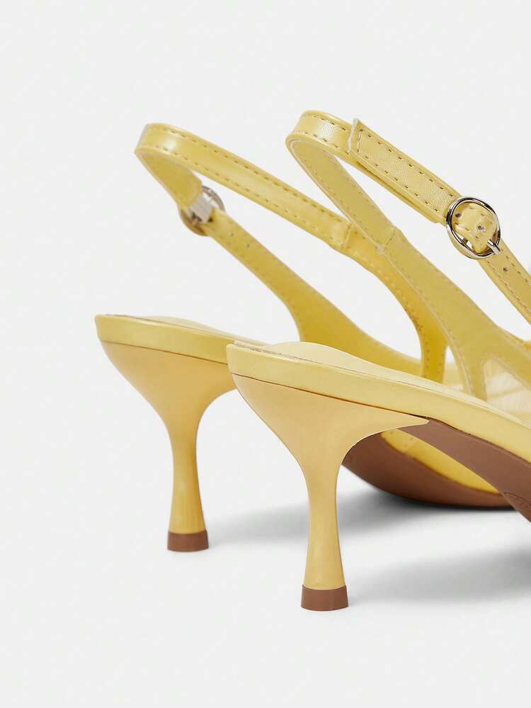 CUCCOO HITCHD Women's Fashionable Elegant Party Beaded Embroidery Mesh Pointed Toe Pumps Valentine's Day Elegant Shoes