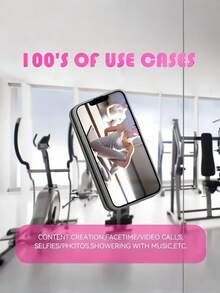 4pcs/2Pcs Square Phone Case Back Cover Silicone Suction Cup, 24 Holes, Strong Suction, Wall Mountable, Available In Pink, Blue, White, Black - Multicolor - View 3