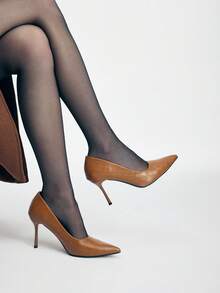 Mnmlis Giày cao gót mũi nhọn thanh lịch, thời trang dành cho nữ - Lạc đà - Xem 7