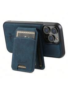 Suteni 二合一 PU 皮革可拆卸钱包式手机壳，带卡槽，兼容 MagSafe 无线充电，适用于 17 Pro Max、17 Air、16、15 Plus、14、13、12、11，Galaxy S25 Ultra、S24、S23、S22，Pixel 10 Pro XL、9、8A、7，防水、防震、防摔、防刮。 - 荔枝藍 - 查看 9