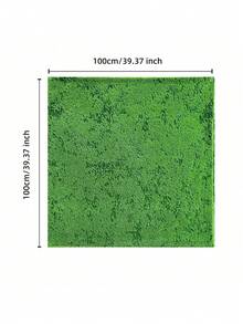 1pc Artificial Moss Grass Mat, Realistic Moss Carpet, All-Season Synthetic Moss Turf Mat, Artificial Moss Lawn Carpet, Fake Moss Grass Mat, Moss Grass Carpet, Artificial Moss Lawn Mat, Non-Shedding Landscaping Mat - Green - View 3